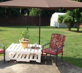 diy pallet patio table build, diy, how to, painted furniture, pallet, repurposing upcycling