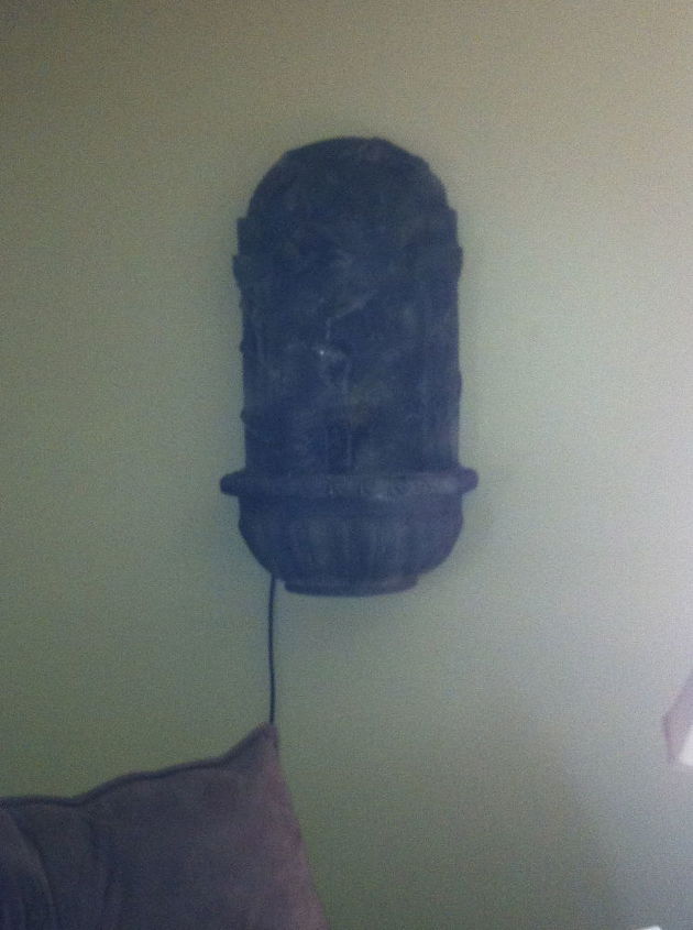 q indoor fountain plants, gardening, painted furniture