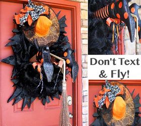 wreaths halloween decorations witch legs door, crafts, halloween decorations, seasonal holiday decor