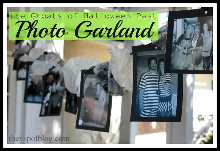 a halloween photo garland, crafts, halloween decorations, seasonal holiday decor