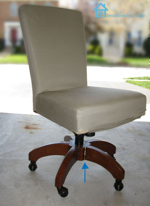 drop cloth slip gives new life to a chair, painted furniture, reupholster, Before