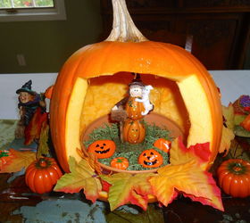 halloween decorations pumpkin house, halloween decorations, seasonal holiday decor, All done just needs a cauldron