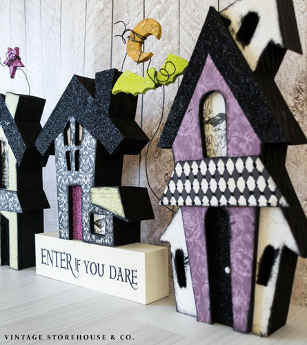 cute haunted house trio craft hometalk