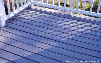 We finally stained our deck!