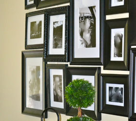 create a gallery wall to cover up the uglies, home decor, Gallery Wall to cover utility boxes in my basement