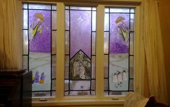 Christmas Stained Glass Windows From Clear Contact Paper?