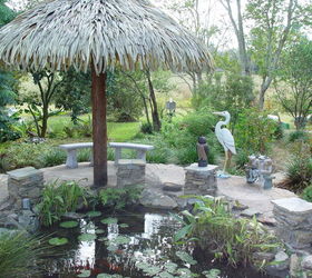 heron deterrent amp pond, outdoor living, ponds water features, Another view with 4 pedestals