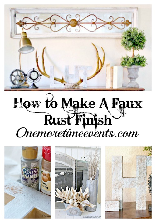 how to create a faux rust finish, home decor, home office, how to, painting, repurposing upcycling