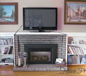 would it devalue my fireplace to paint it out in white it is currently gray brick, My fireplace in question