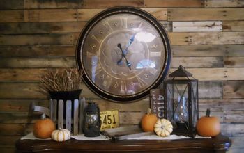 Pallet wall, trim and Autumn decor