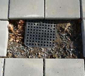 q how to finish this drainage grating problem at back of house, concrete masonry, home maintenance repairs, patio, plumbing