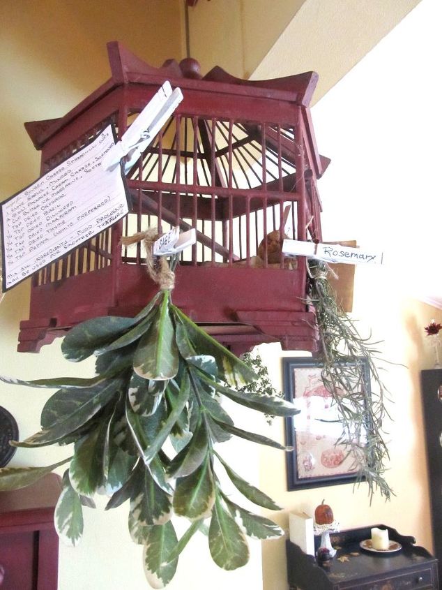 another use for a bird cage, organizing, repurposing upcycling