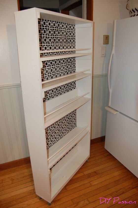 diy space saving rolling kitchen pantry