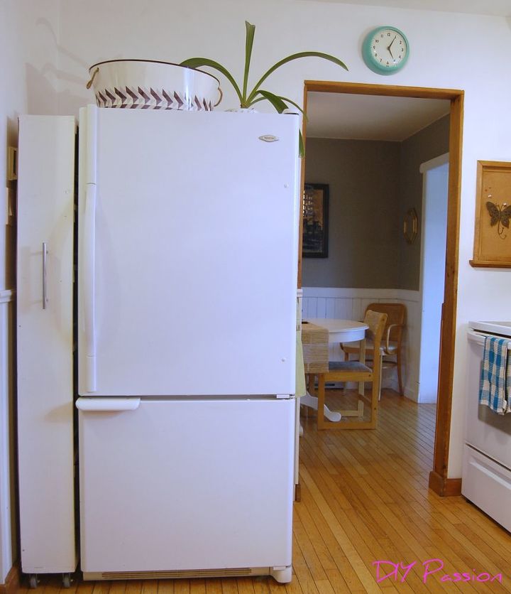 diy space saving rolling kitchen pantry