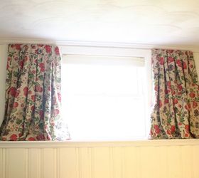 no sew box pleat curtains made from a tablecloth, home decor, window treatments