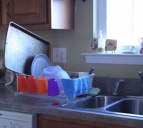 do you keep your dish drainer out at all times if not what works for you, ugly dish rack