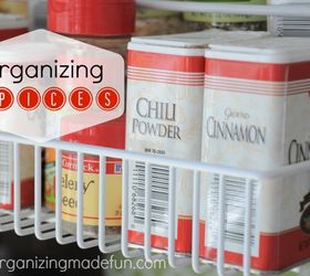 organized spice rack, organizing, storage ideas