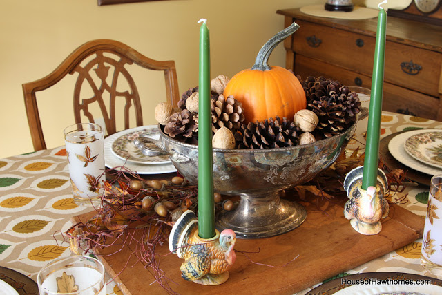 vintage inspired thanksgiving table brought to you by the thrift store, seasonal holiday decor, thanksgiving decorations