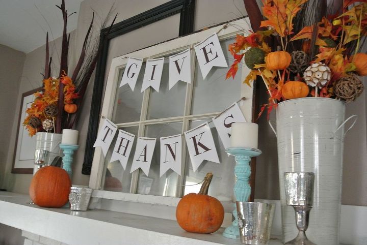 updated thanksgiving mantle decor, seasonal holiday d cor, thanksgiving decorations
