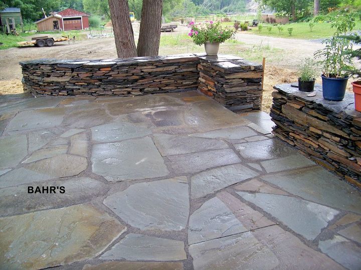 stonewalls patios pavers, landscape, outdoor living, patio, blue stone flagging and stone walls
