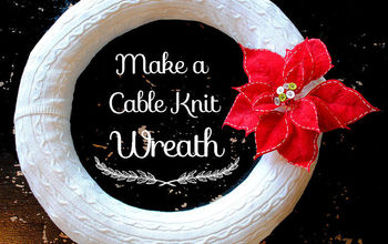 DIY a Cute Cable Knit Wreath!