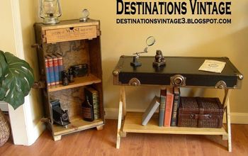 Upcycled Trunk Bookcase