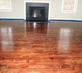 laying plywood floors, flooring, woodworking projects, The floors with six coats of polyurethane
