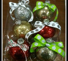 "Glitter on the Inside" ornaments