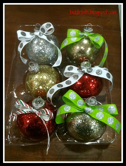 glitter on the inside ornaments, christmas decorations, crafts, seasonal holiday decor, the finished product BEAUTIFUL
