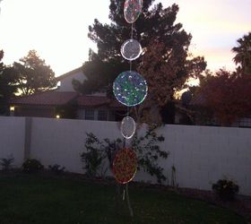 hanging yard art, home decor, My first yard art peice