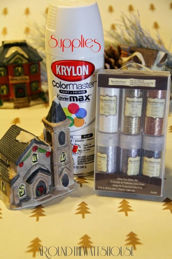 pottery barn inspired christmas village how to, christmas decorations, crafts, seasonal holiday decor