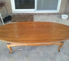 1964 birch coffee table, chalk paint, painted furniture, Birch coffee table before