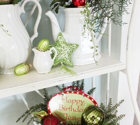 annie sloan old white makeover for christmas, christmas decorations, seasonal holiday decor
