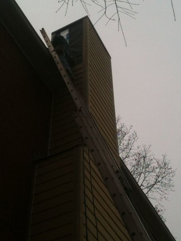 updated chimney chase, home maintenance repairs, roofing