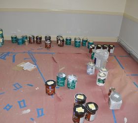proper paint protocol, painting, labeled paint 35 gallons worth