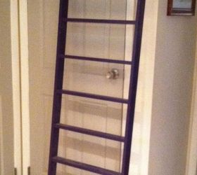how to turn a ladder into a kids bookcase