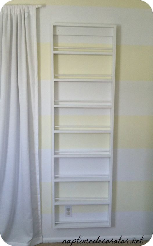 how to turn a ladder into a kids bookcase