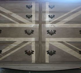 painted pieces, chalk paint, home decor, painted furniture, Union Jack in ASCP