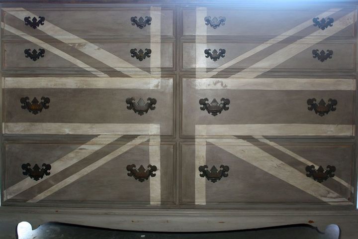 painted pieces, chalk paint, home decor, painted furniture, Union Jack in ASCP