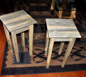 some custom end tables, painted furniture