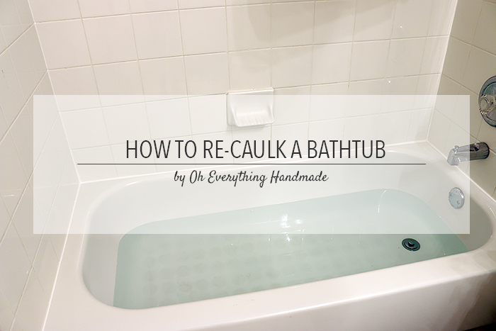 how to re caulk a bathtub tips, bathroom ideas, home maintenance repairs, how to, How to re caulk a bathtub