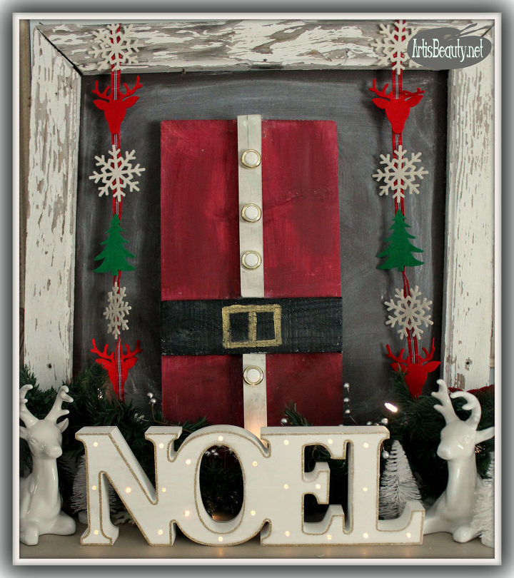 how to make scrap wood and pallet wood christmas art, crafts, pallet