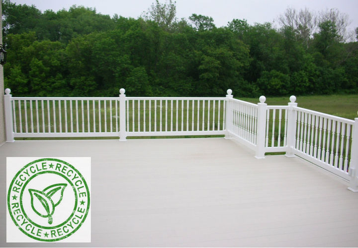 is all of your home eco friendly including your outdoor deck, decks, go green, AridDek by Wahoo Decks is 100 recyclable and built to last