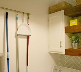 laundry room decor ideas using shelves, home decor, laundry rooms