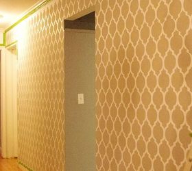 stenciling the hallway and dining room, dining room ideas, home decor