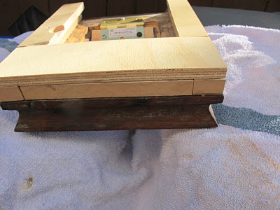 how to hide a protruding object, home decor, Built the back of the frame out with scrap wood