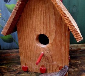 heart amp home valentine s day, gardening, Tiny heart accents on this cedar birdhouse announce the holiday in a subtle way