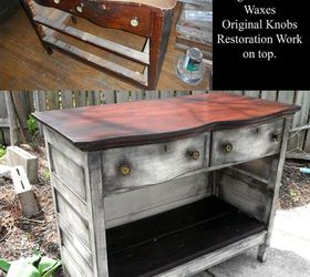 coffee stations from re purposed dressers, Here is a nice before and after shot of the one that sold right away