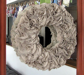 make your own painter s cloth wreath, crafts, wreaths