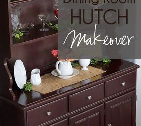 the craigslist hutch makeover, painted furniture